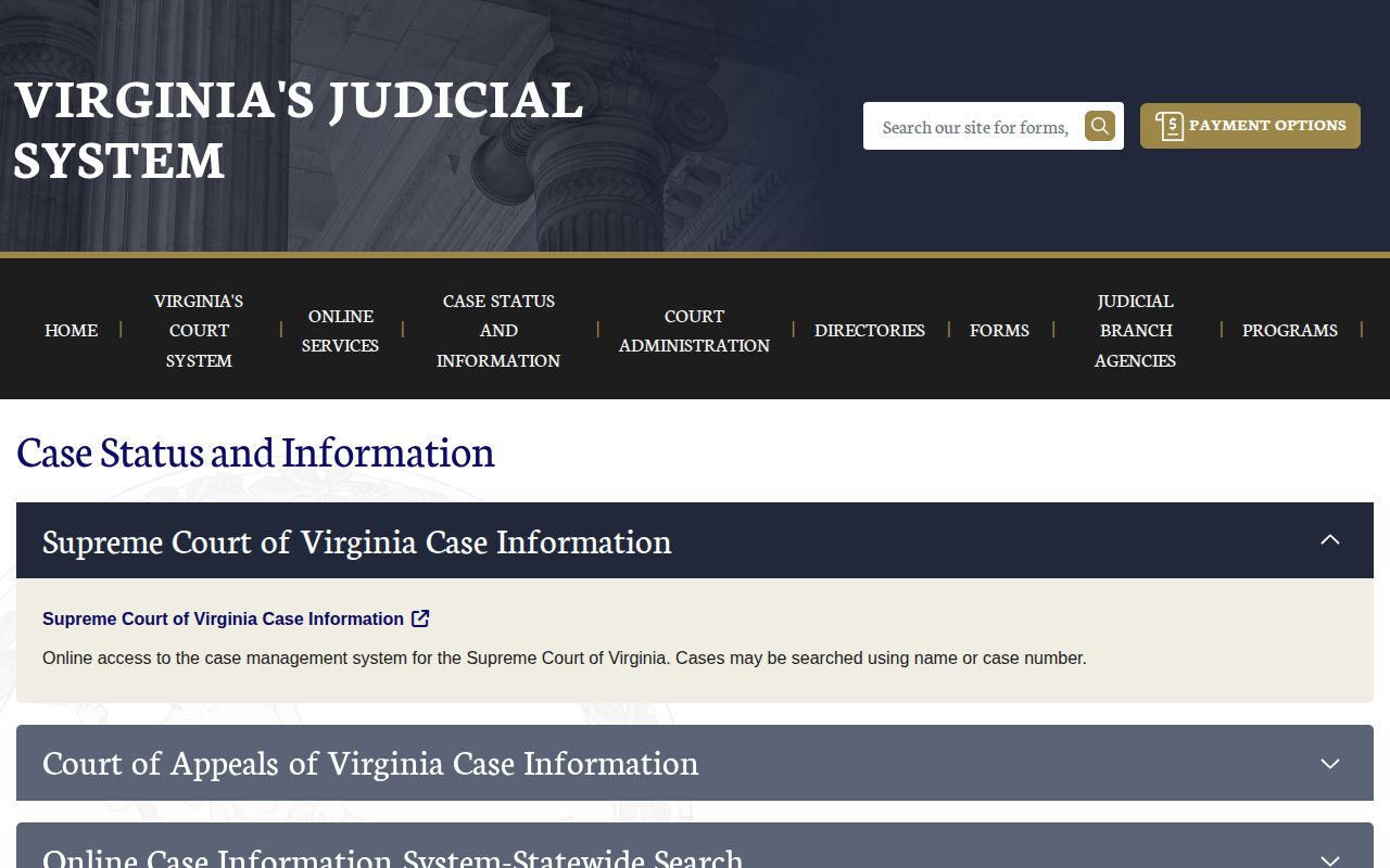 Roanoke City released inmate court record search options